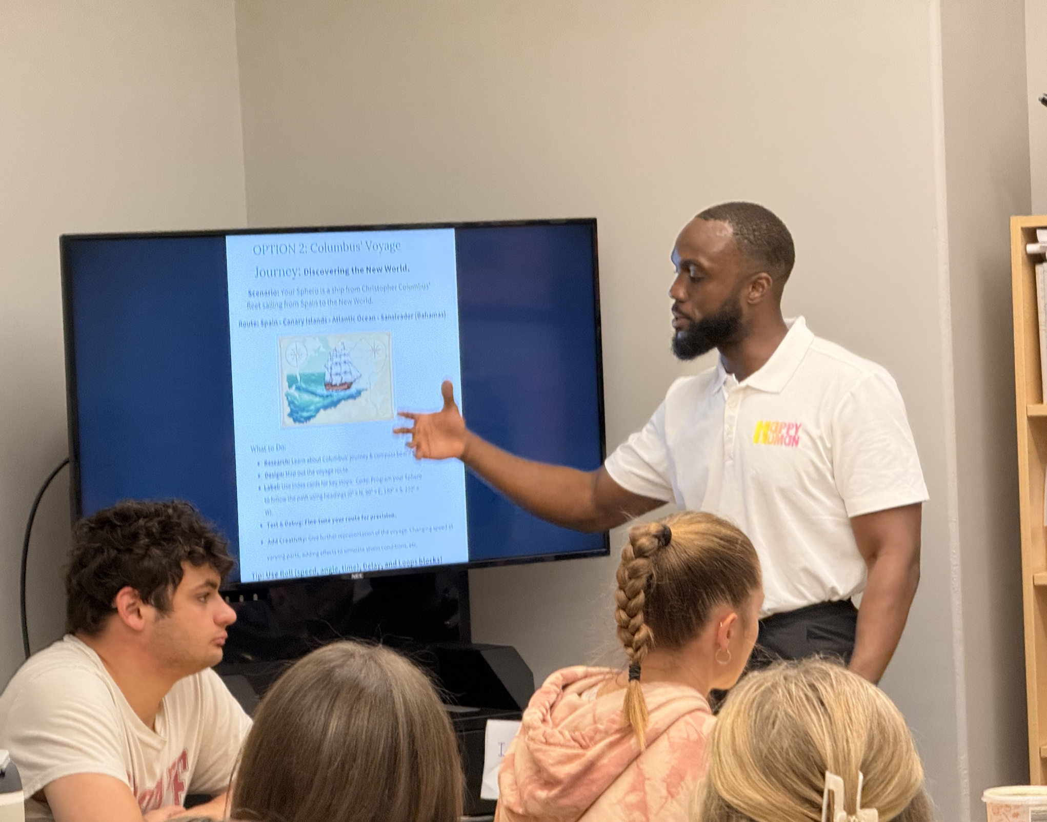 Delivering a preservice teacher workshop at Ohio State University